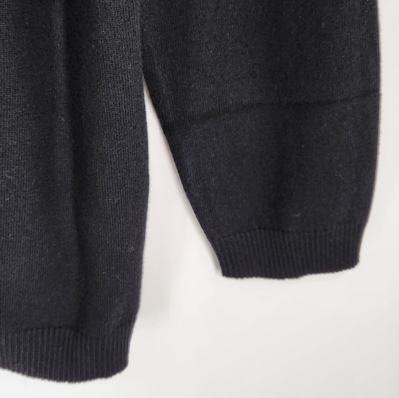 City Chic Mock Neck Collar Long Sleeve Stretch Knit Tunic Sweater Black 14 NWT - Picture 4 of 10